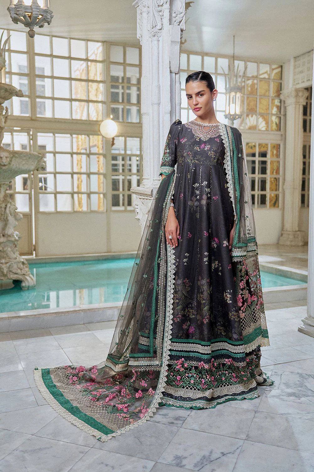 Design 10A Luxury Lawn Eid Edition 2026 Unstitched - Image 2