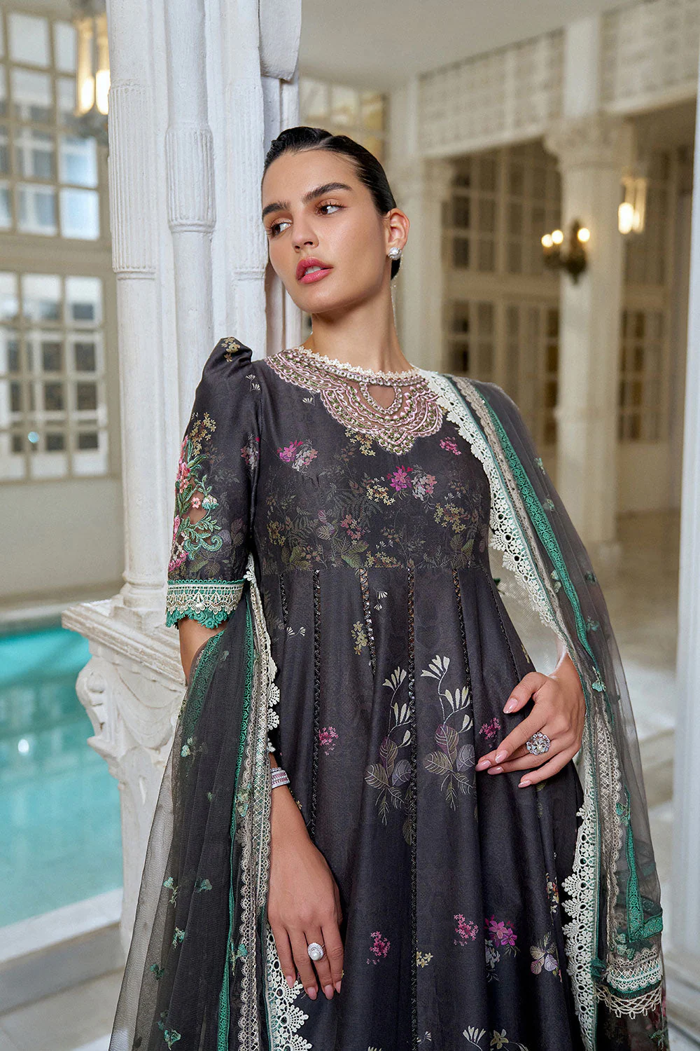 Design 10A Luxury Lawn Eid Edition 2026 Unstitched - Image 5