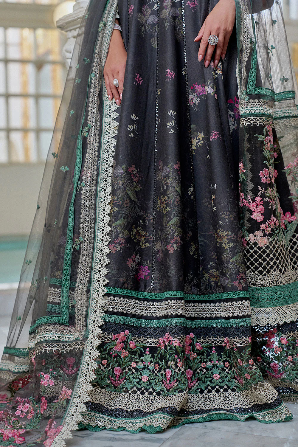 Design 10A Luxury Lawn Eid Edition 2026 Unstitched - Image 7