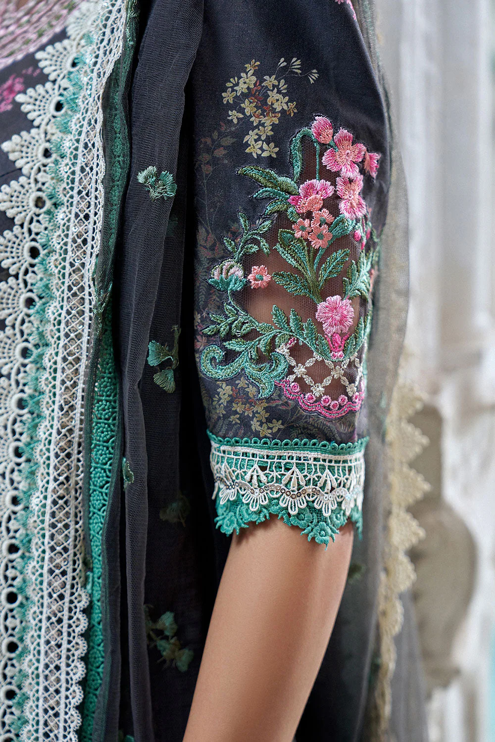 Design 10A Luxury Lawn Eid Edition 2026 Unstitched - Image 8