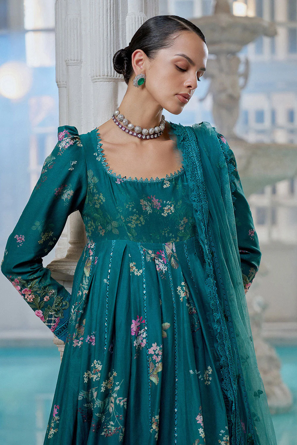 Design 10B Luxury Lawn Eid Edition 2026 Unstitched - Image 4