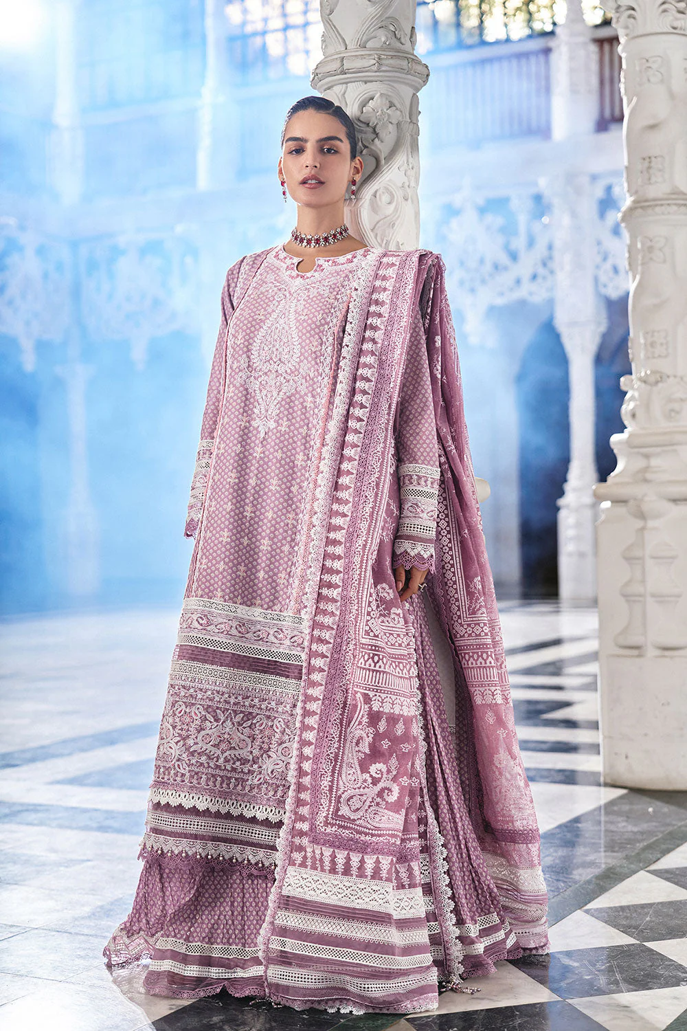 Design 11B Luxury Lawn Eid Edition 2026 Unstitched - Image 2