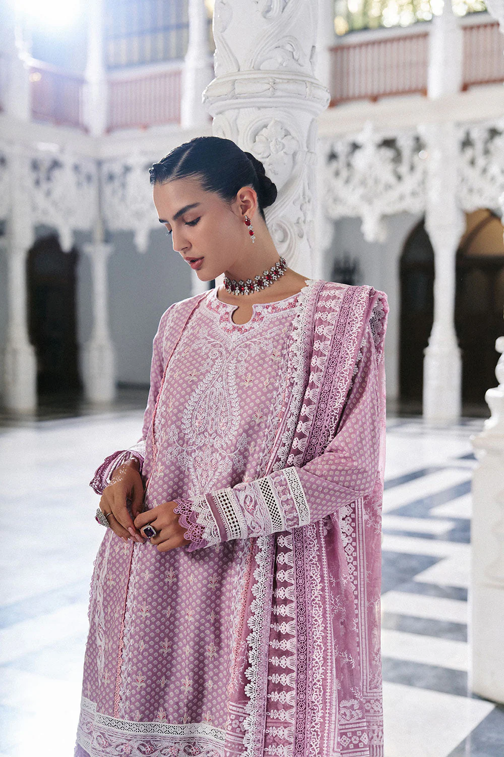 Design 11B Luxury Lawn Eid Edition 2026 Unstitched - Image 5