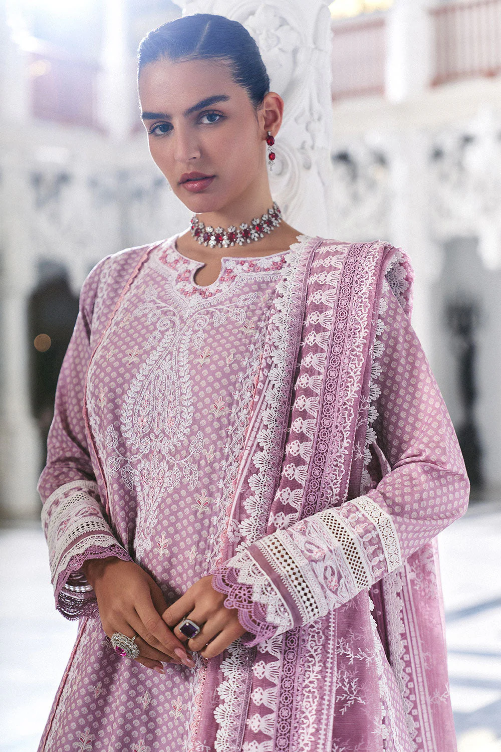 Design 11B Luxury Lawn Eid Edition 2026 Unstitched - Image 6