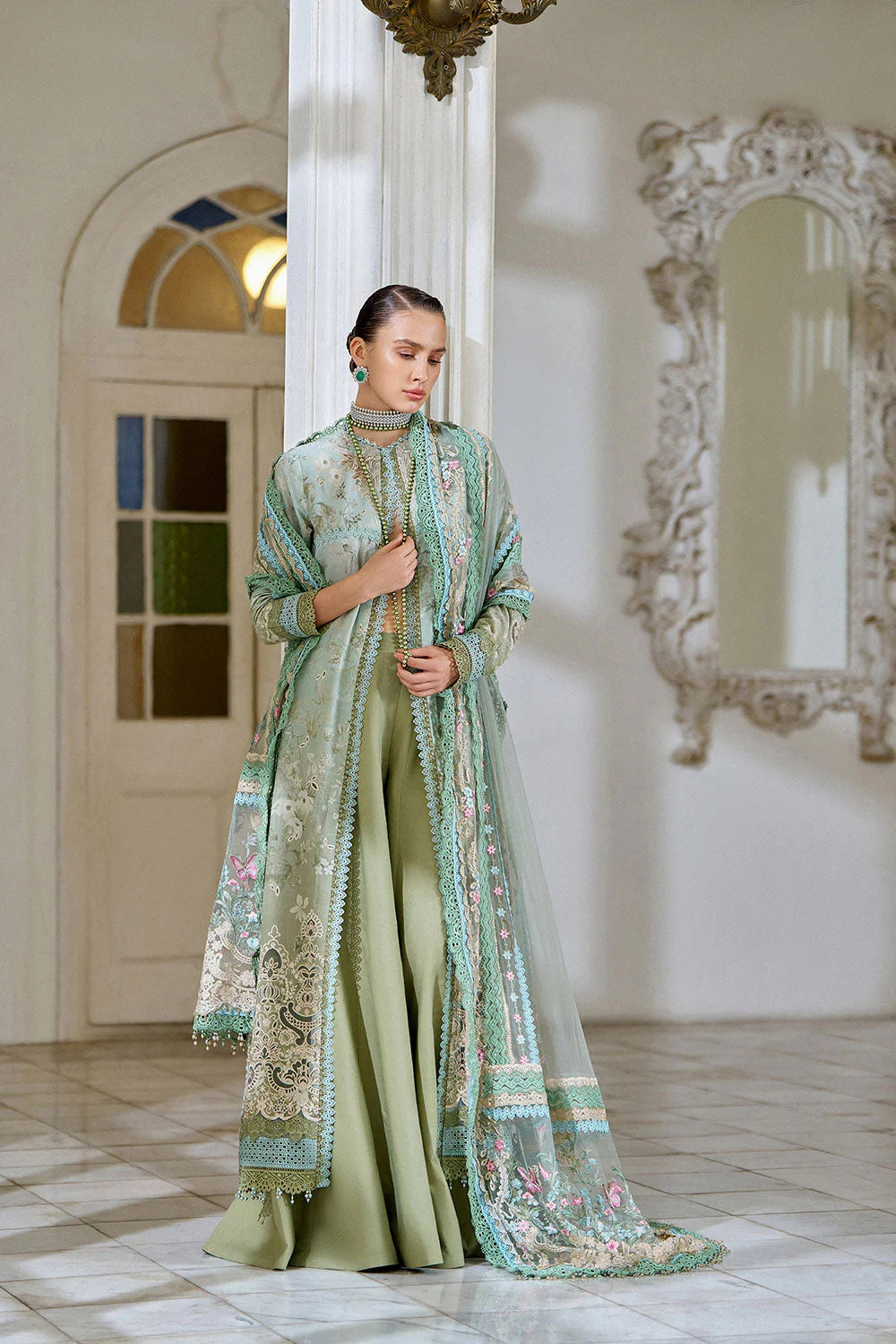 Design 12A Luxury Lawn Eid Edition 2026 Unstitched - Image 2