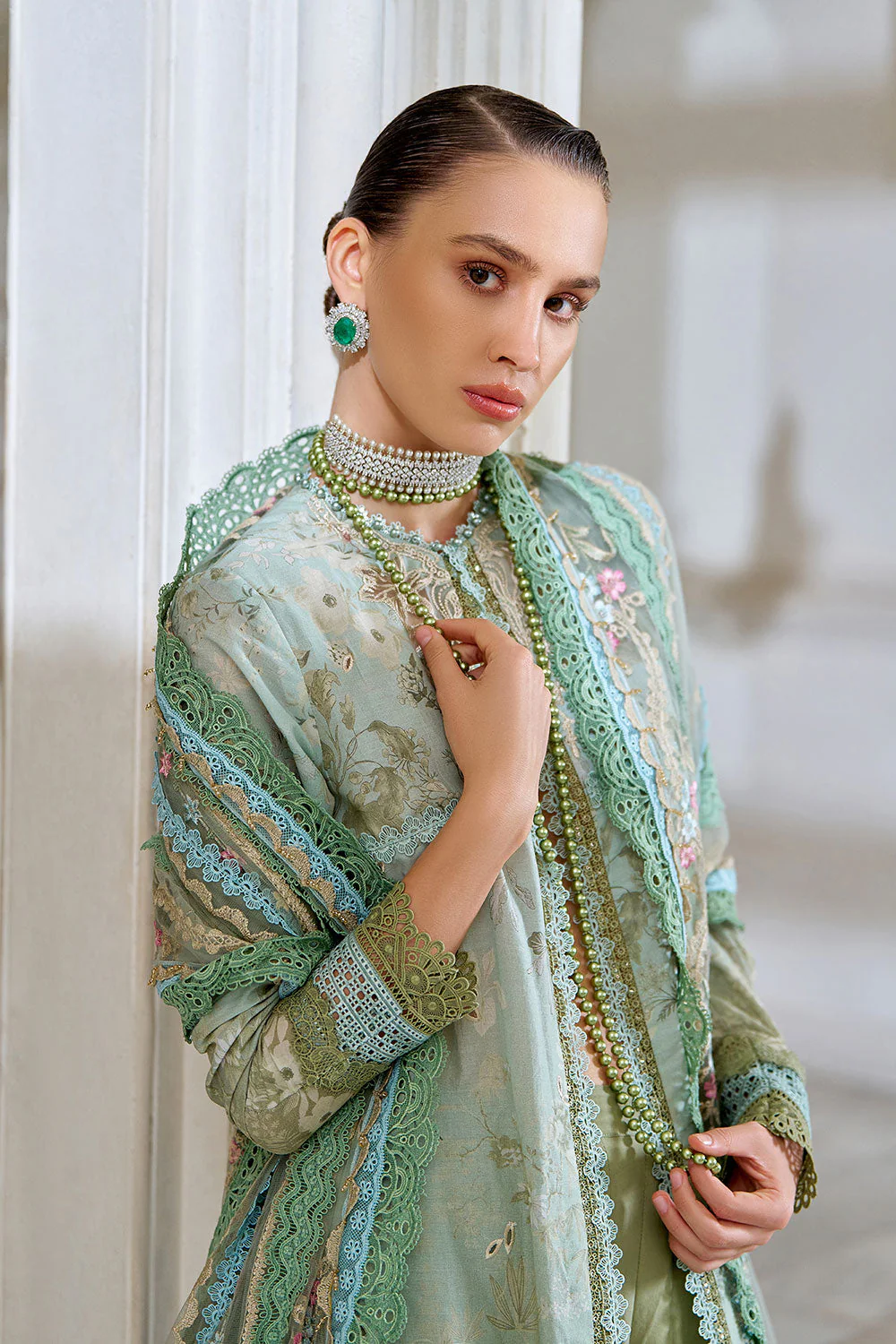 Design 12A Luxury Lawn Eid Edition 2026 Unstitched - Image 3