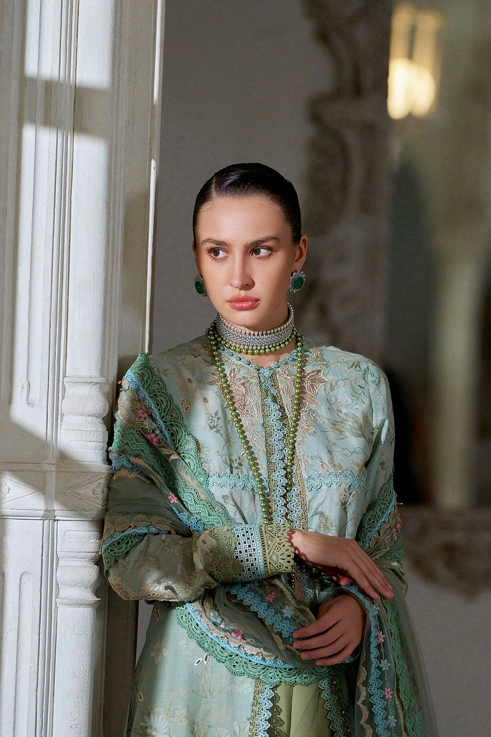 Design 12A Luxury Lawn Eid Edition 2026 Unstitched - Image 4
