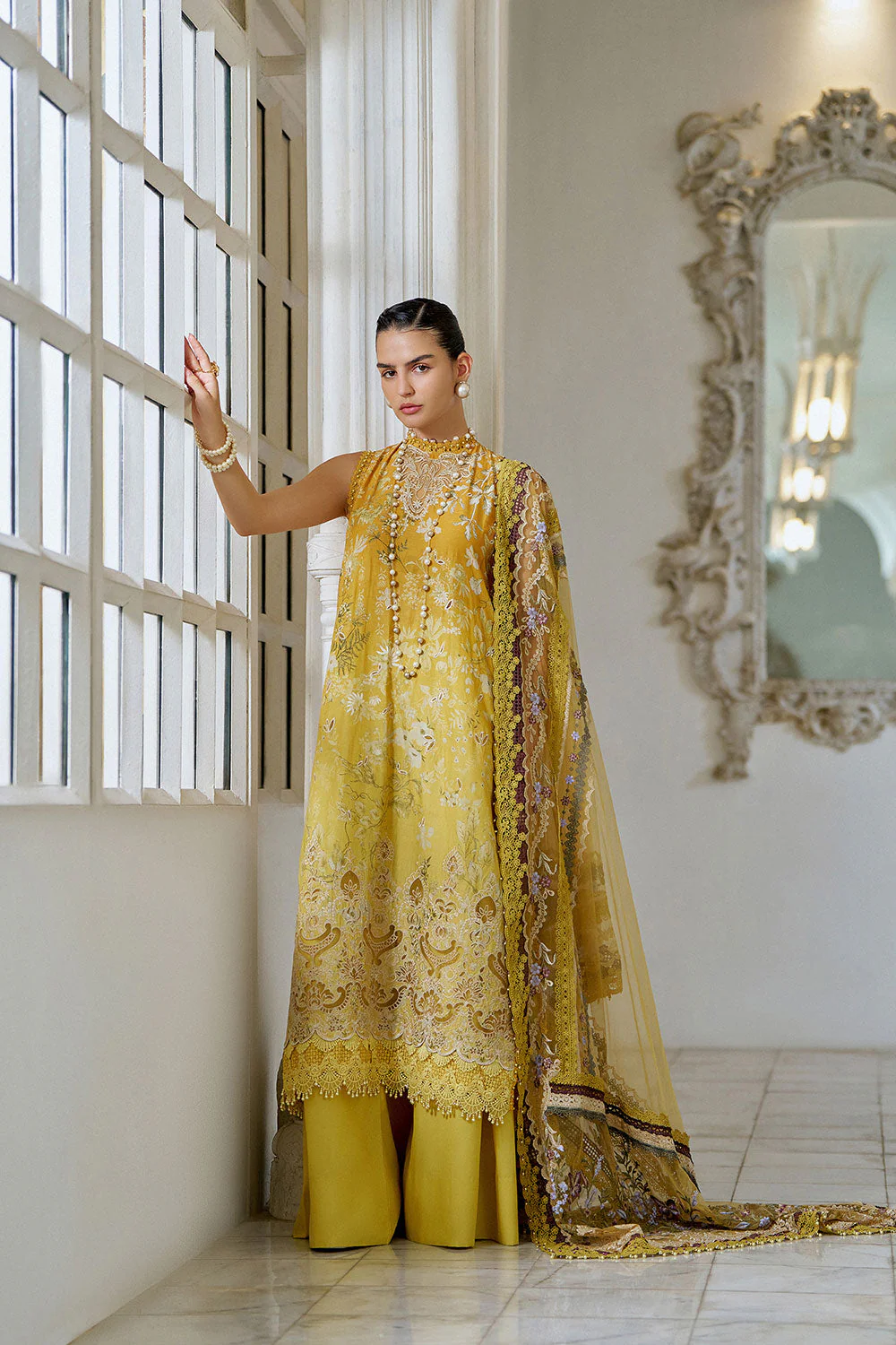 Design 12B Luxury Lawn Eid Edition 2026 Unstitched - Image 4