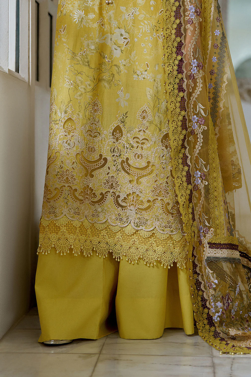 Design 12B Luxury Lawn Eid Edition 2026 Unstitched - Image 7