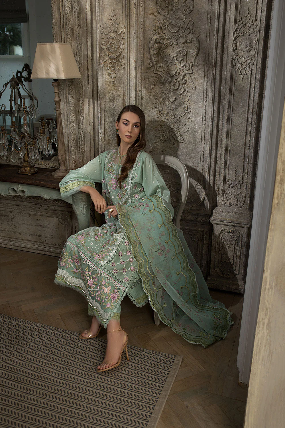 Design 1A Luxury Lawn 2024 Unstitched - Image 3
