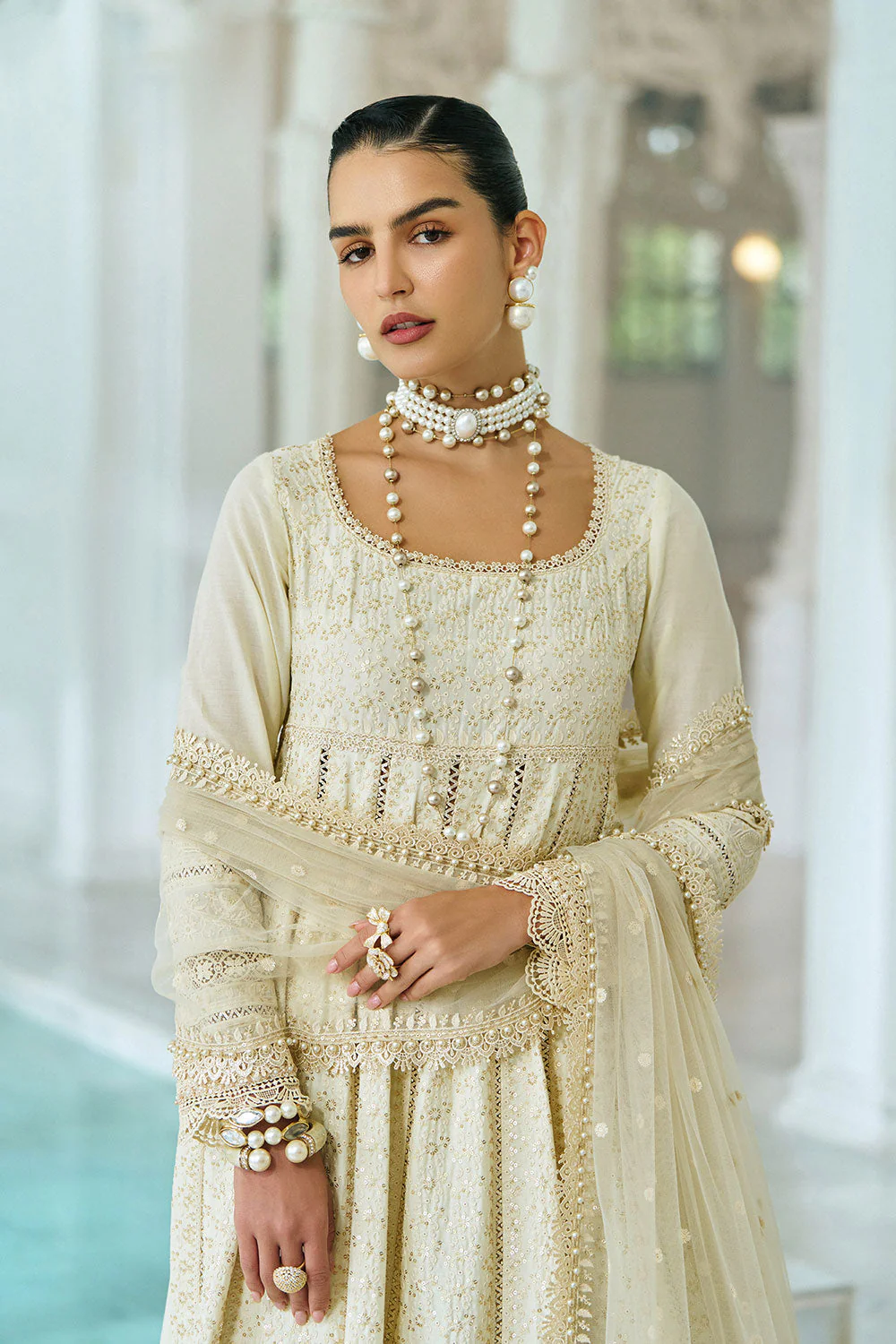 Design 1A Luxury Lawn Eid Edition 2026 Unstitched - Image 10