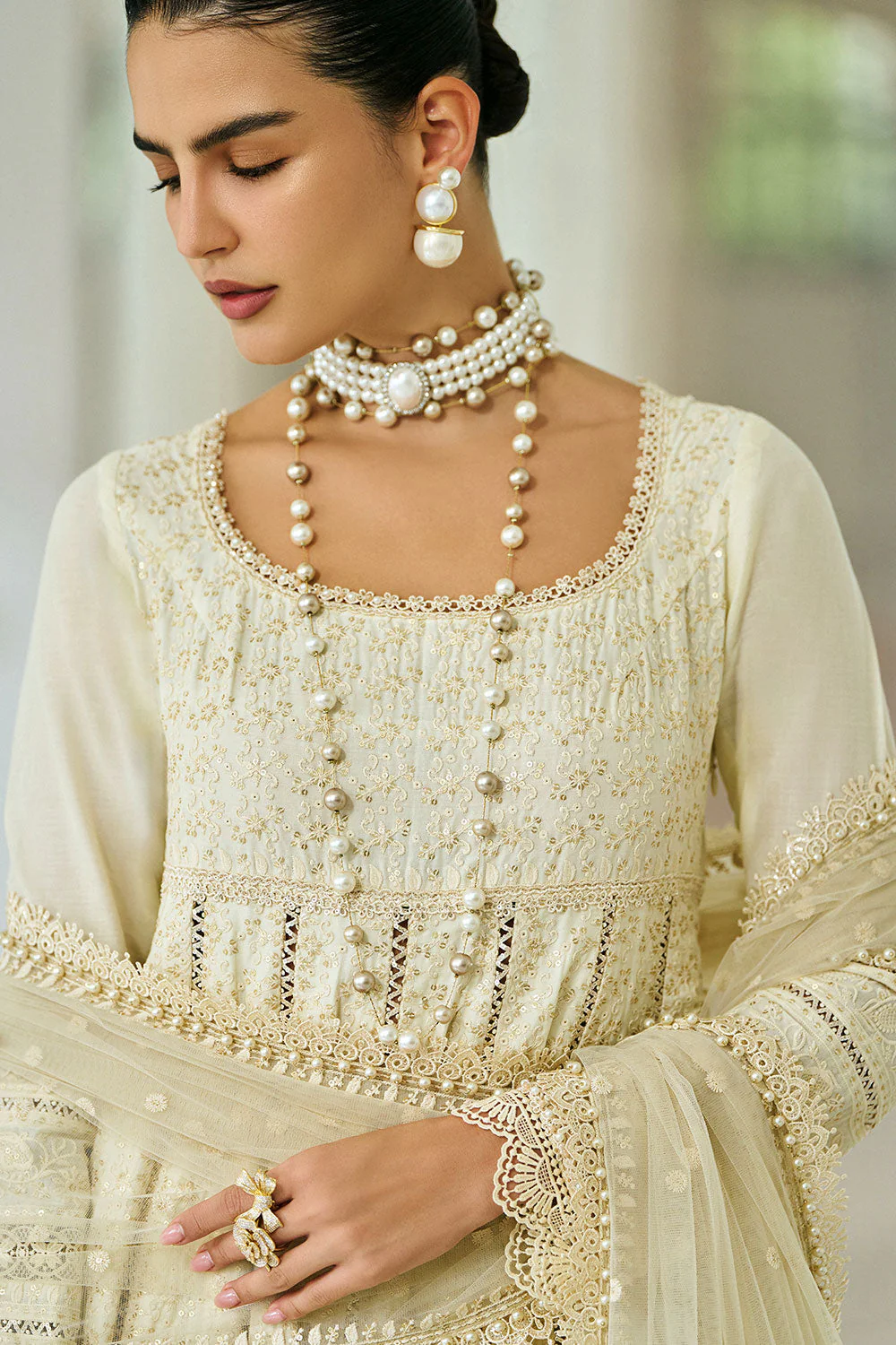 Design 1A Luxury Lawn Eid Edition 2026 Unstitched - Image 11