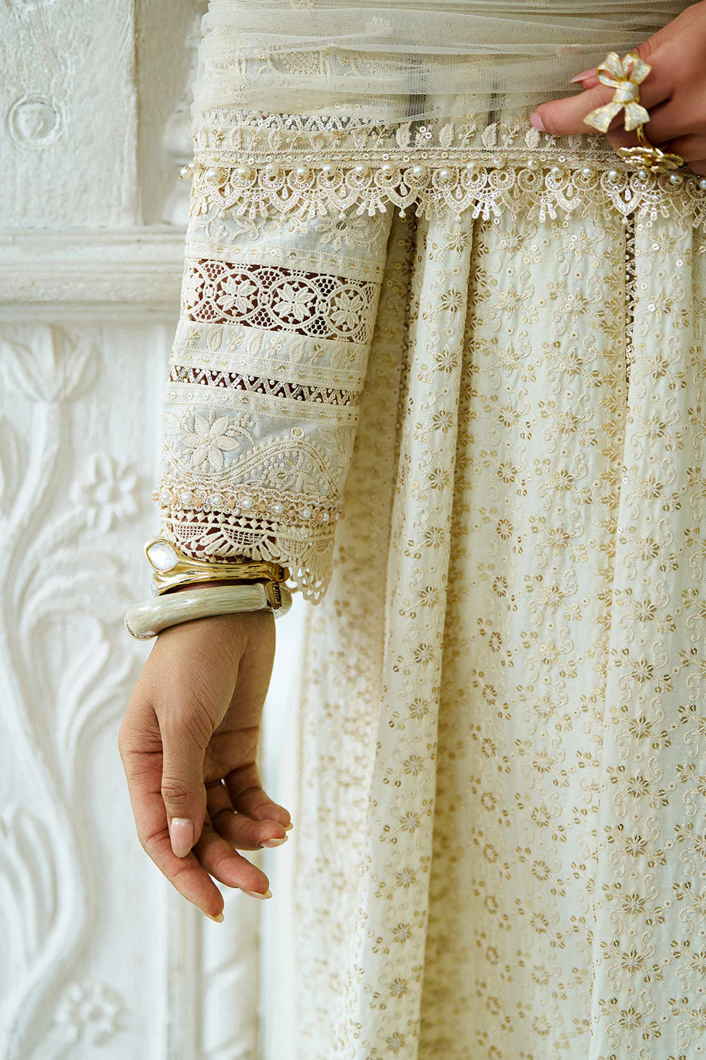 Design 1A Luxury Lawn Eid Edition 2026 Unstitched - Image 15