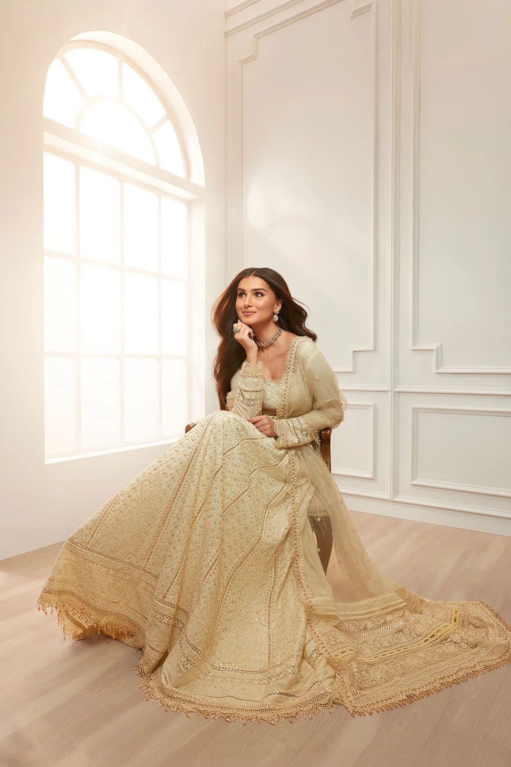 Design 1A Luxury Lawn Eid Edition 2026 Unstitched - Image 3