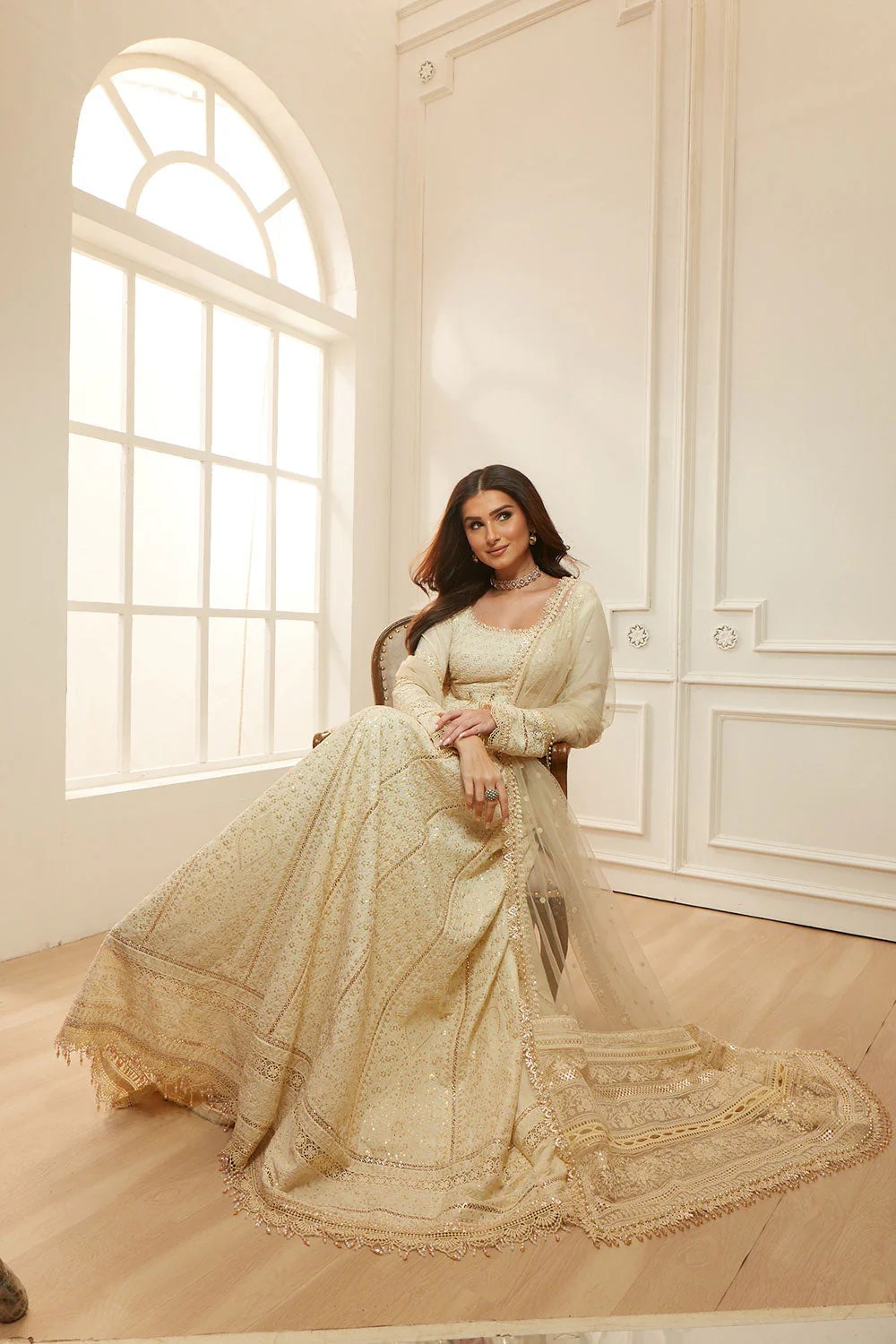 Design 1A Luxury Lawn Eid Edition 2026 Unstitched - Image 4