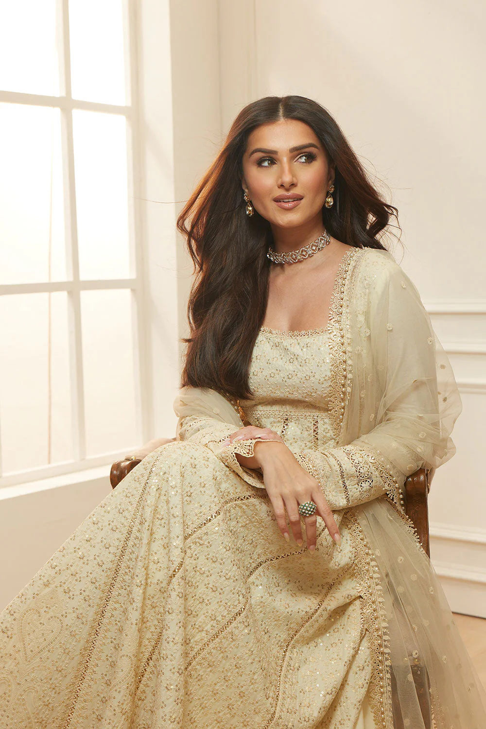 Design 1A Luxury Lawn Eid Edition 2026 Unstitched - Image 5