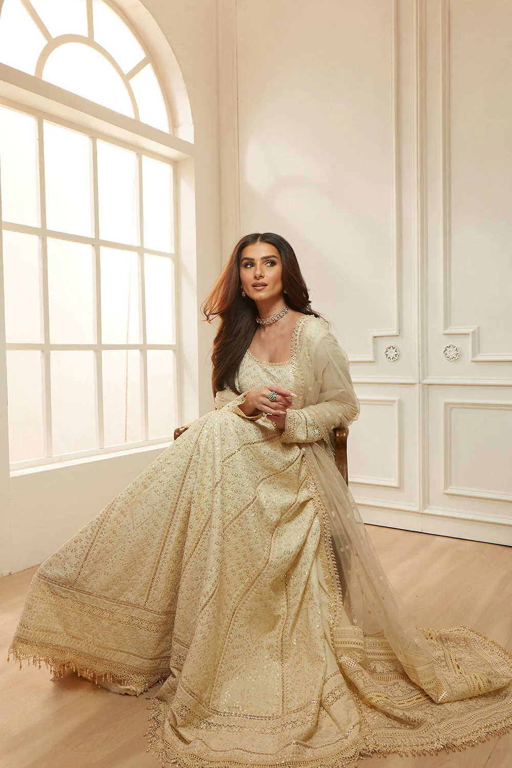 Design 1A Luxury Lawn Eid Edition 2026 Unstitched - Image 6