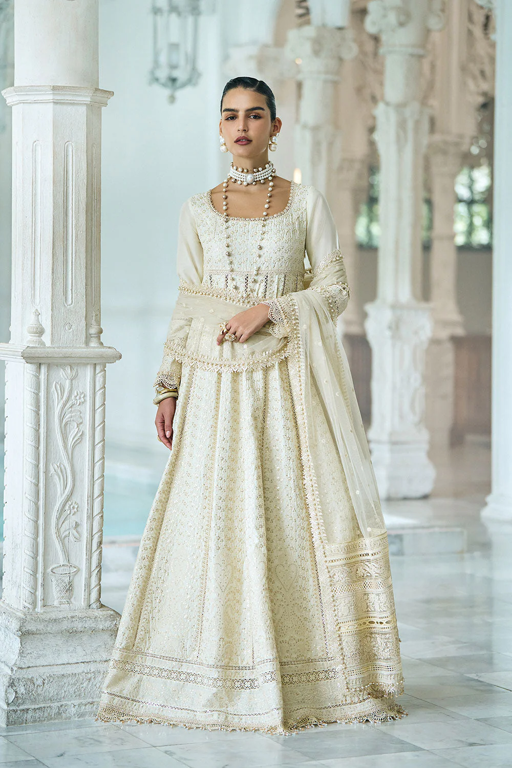 Design 1A Luxury Lawn Eid Edition 2026 Unstitched - Image 7