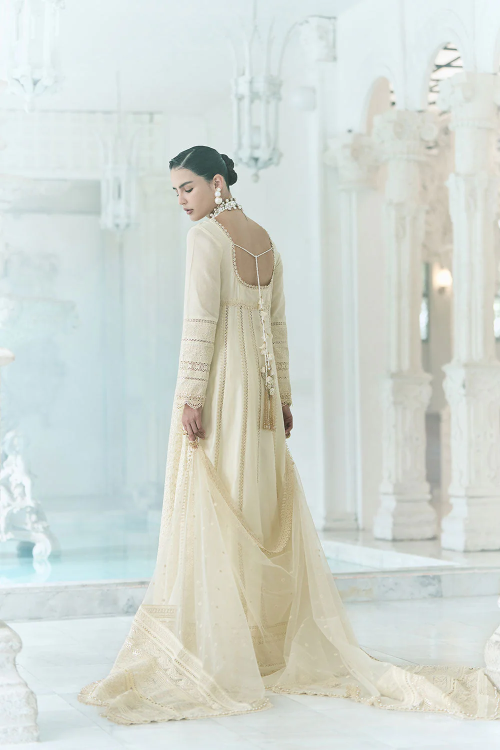 Design 1A Luxury Lawn Eid Edition 2026 Unstitched - Image 8