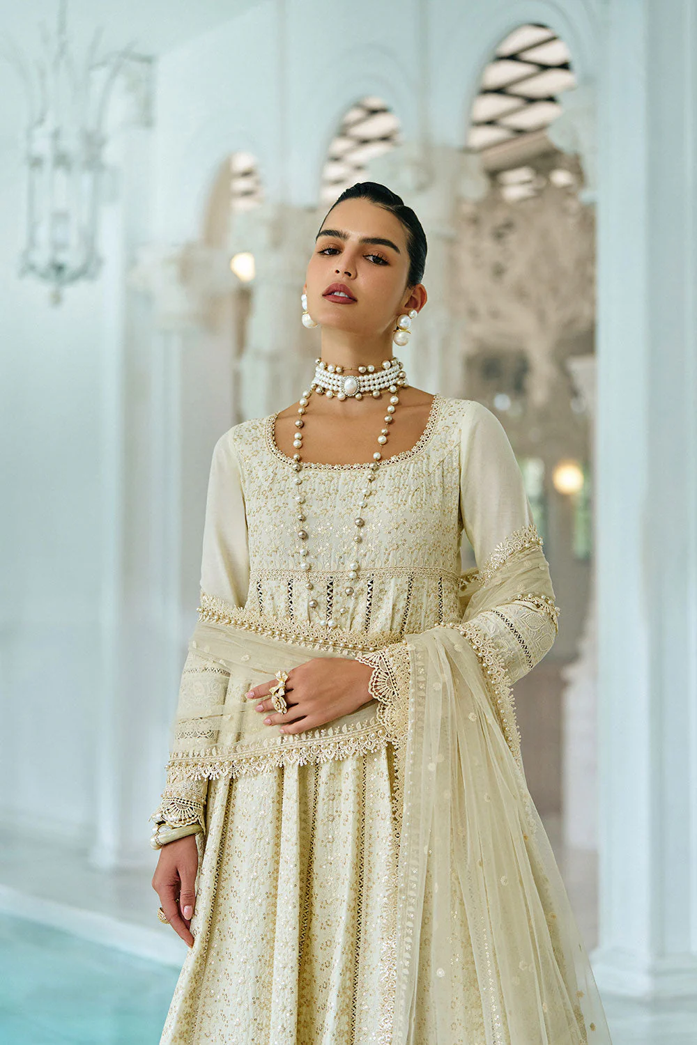 Design 1A Luxury Lawn Eid Edition 2026 Unstitched - Image 9