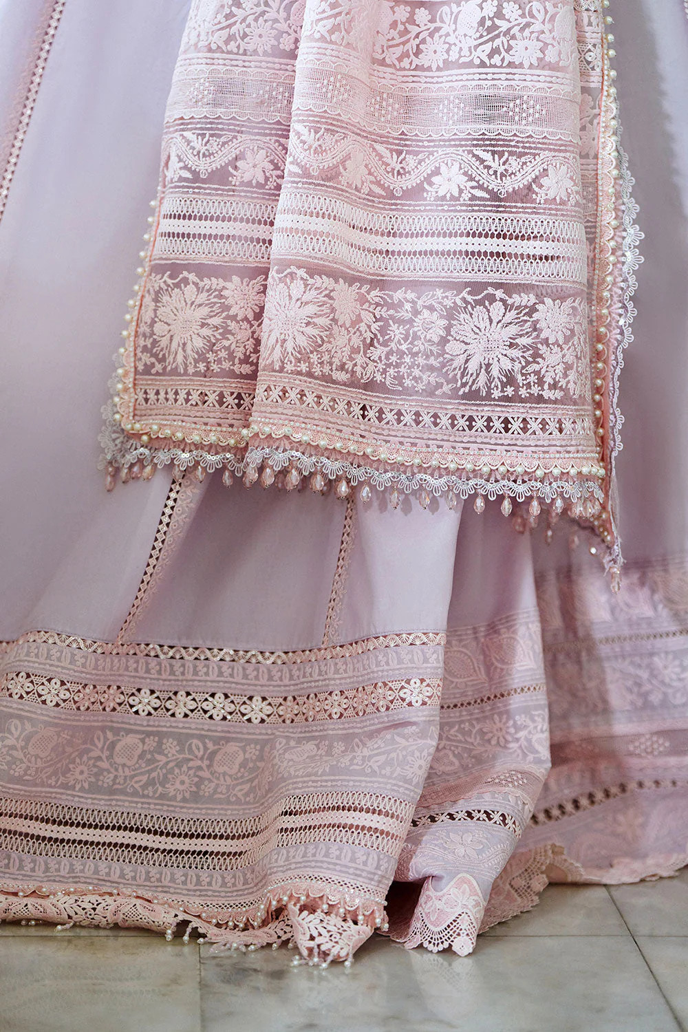 Design 1B Luxury Lawn Eid Edition 2026 Unstitched - Image 7