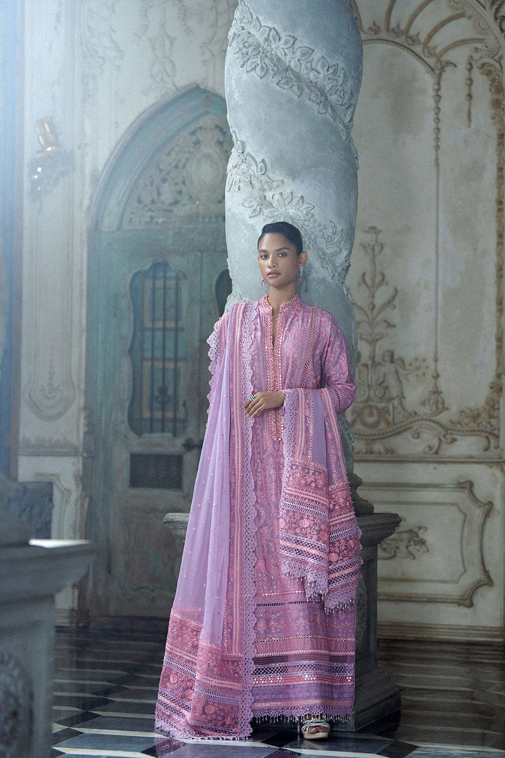 Design 2A Luxury Lawn Eid Edition 2026 Unstitched - Image 3