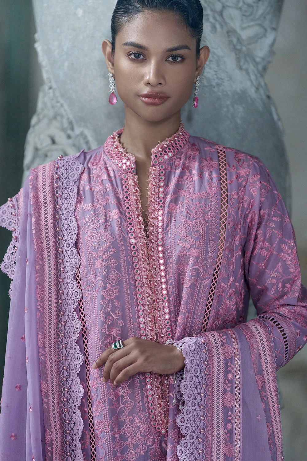 Design 2A Luxury Lawn Eid Edition 2026 Unstitched - Image 7