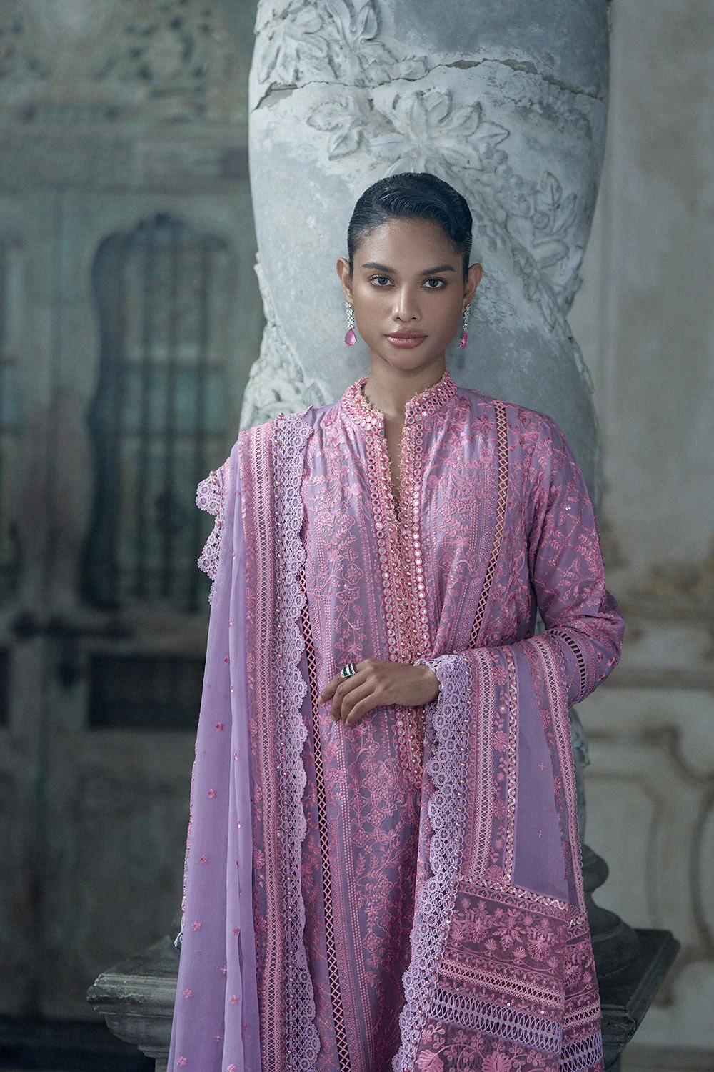 Design 2A Luxury Lawn Eid Edition 2026 Unstitched - Image 8