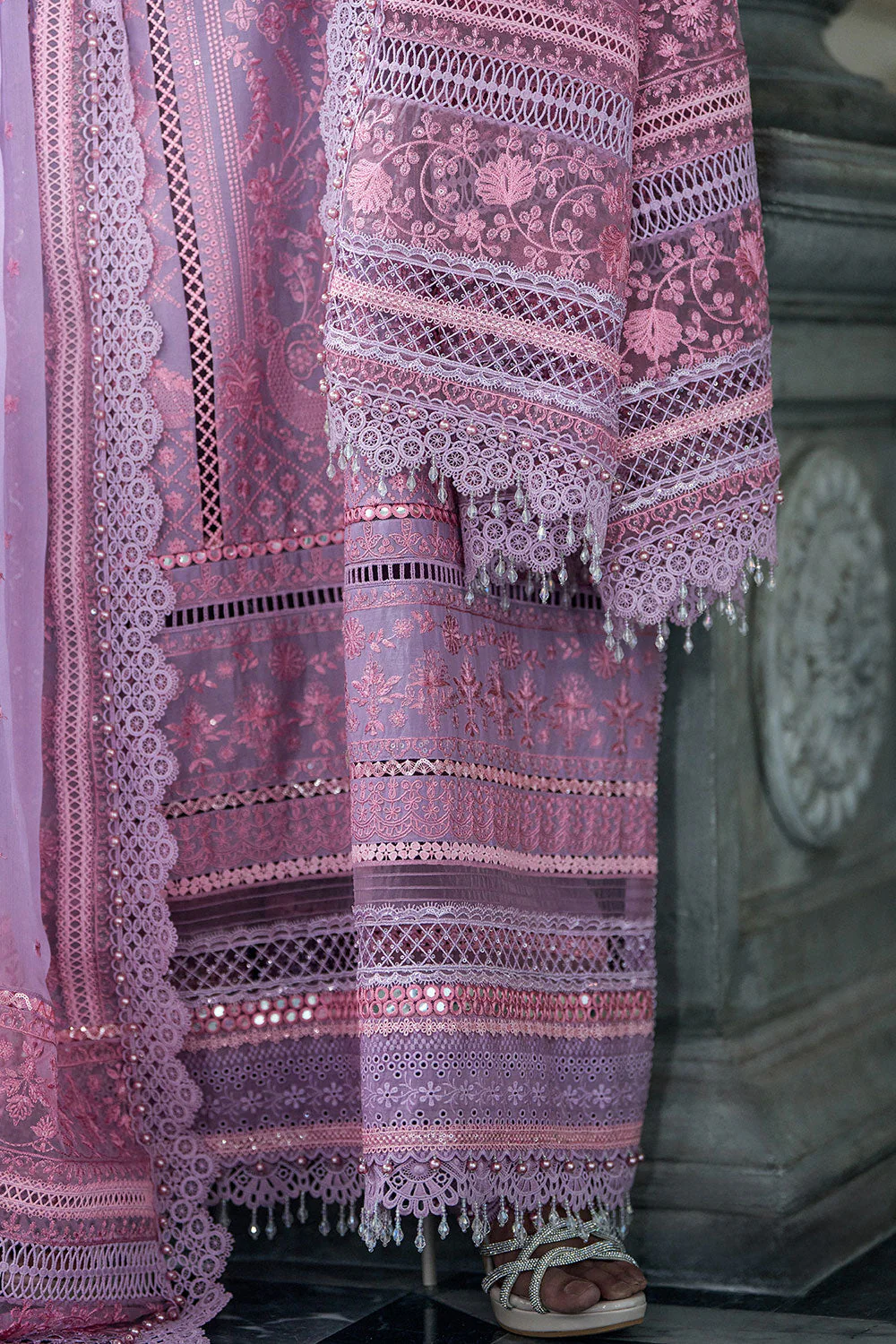 Design 2A Luxury Lawn Eid Edition 2026 Unstitched - Image 9