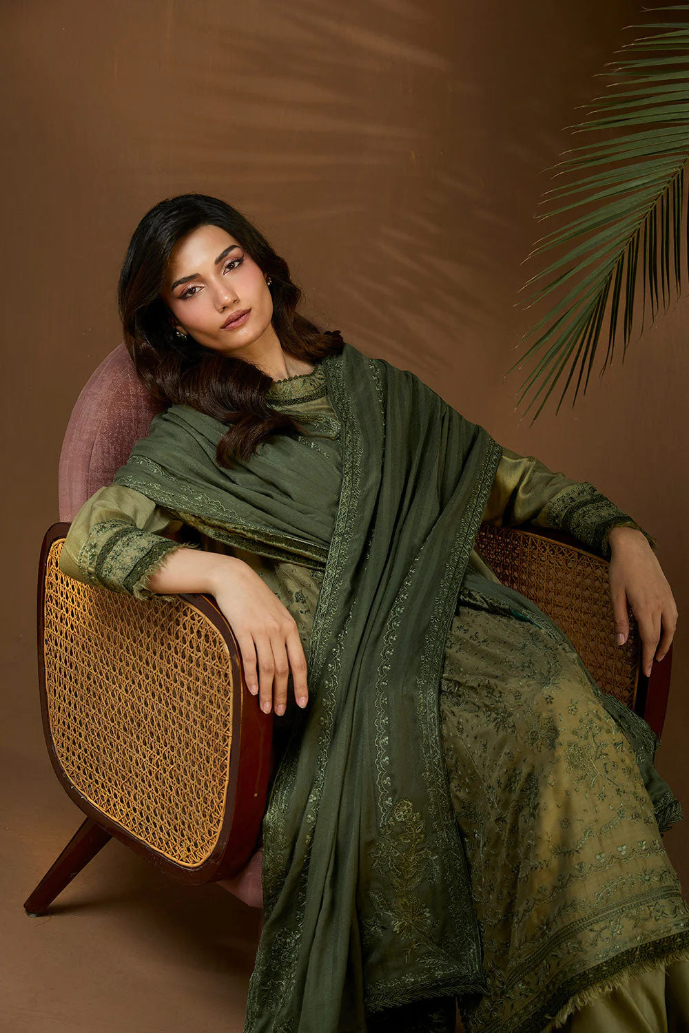 Design 2A Winter Shawl 2025 Unstitched - Image 7
