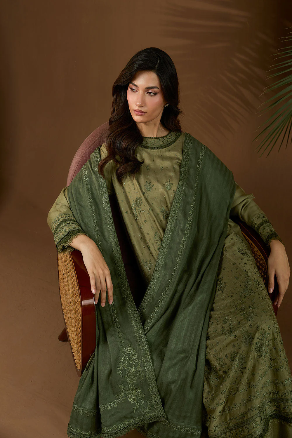Design 2A Winter Shawl 2025 Unstitched - Image 9
