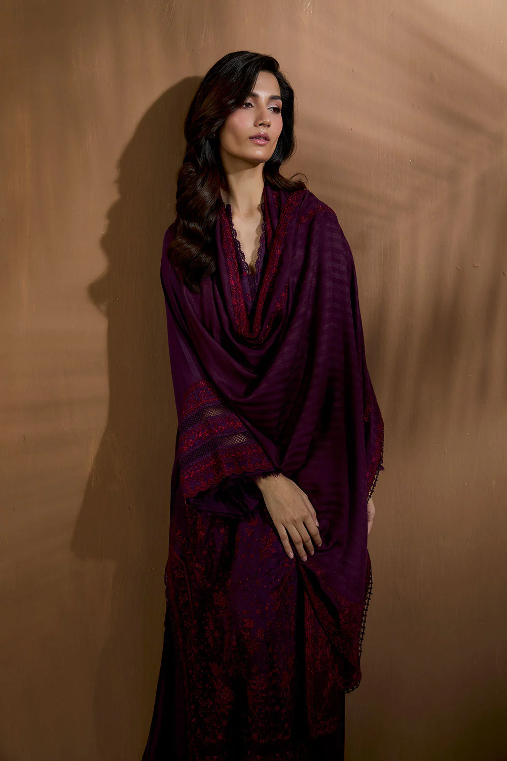 Design 2B Winter Shawl 2025 Unstitched - Image 7