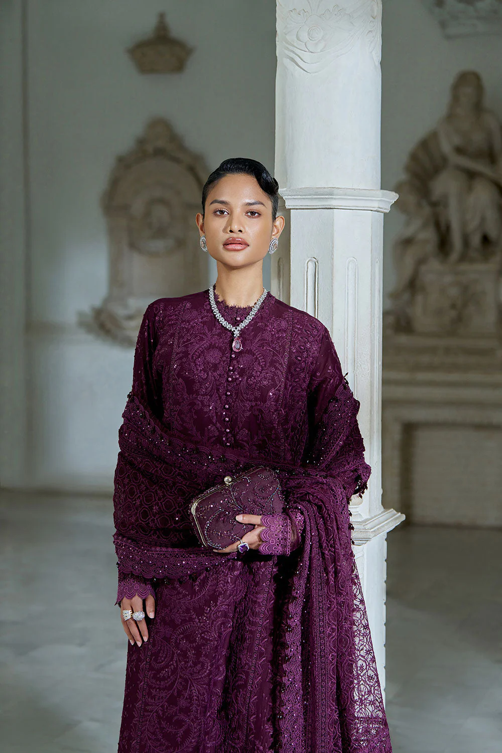 Design 3B Luxury Lawn Eid Edition 2026 Unstitched - Image 4