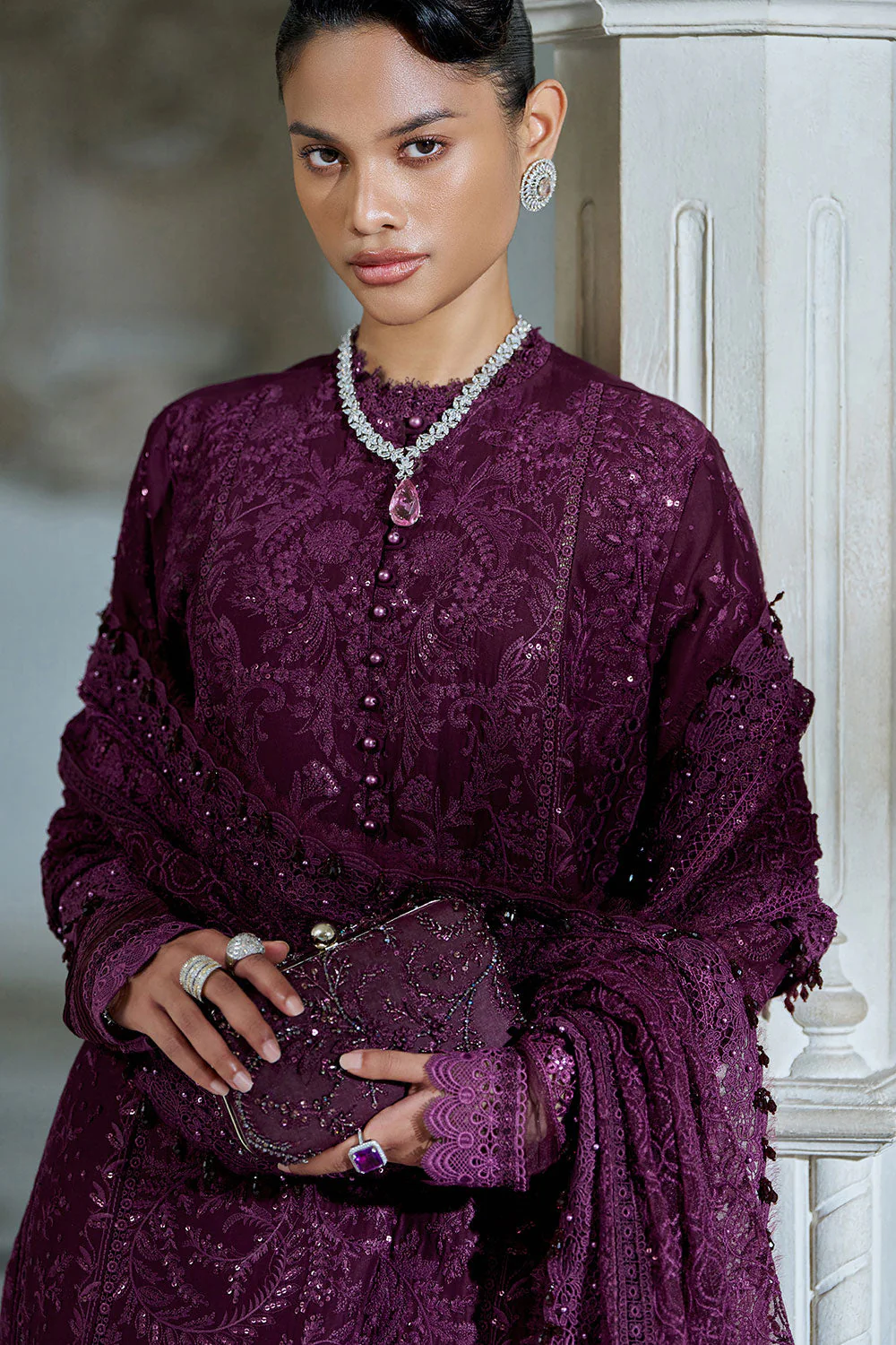 Design 3B Luxury Lawn Eid Edition 2026 Unstitched - Image 5