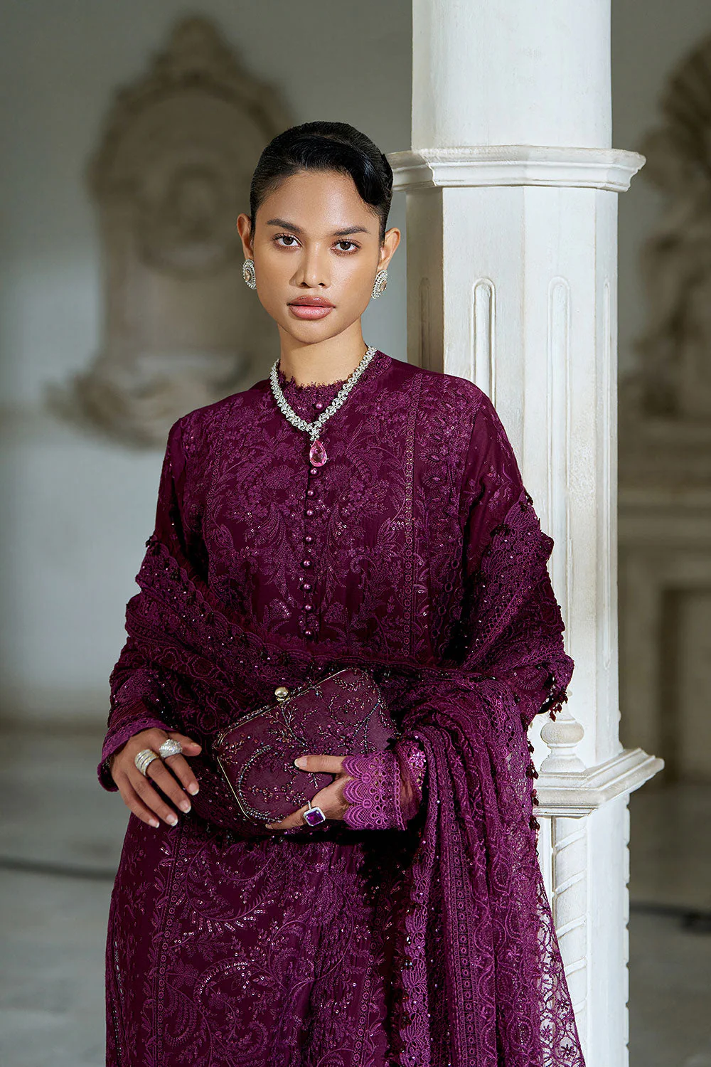Design 3B Luxury Lawn Eid Edition 2026 Unstitched - Image 6