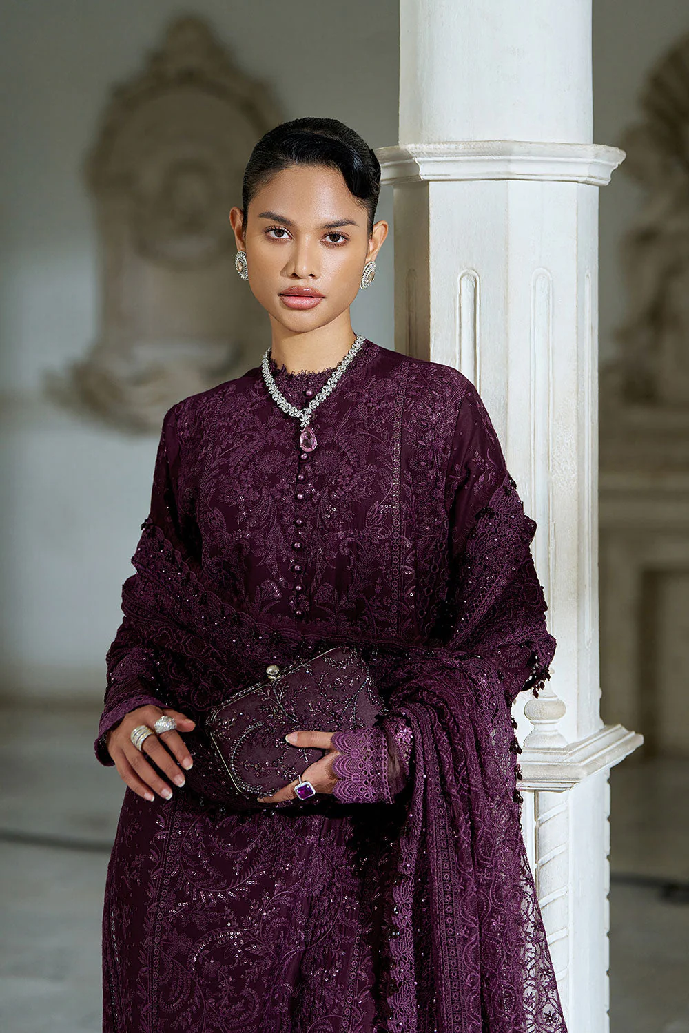 Design 3B Luxury Lawn Eid Edition 2026 Unstitched - Image 8