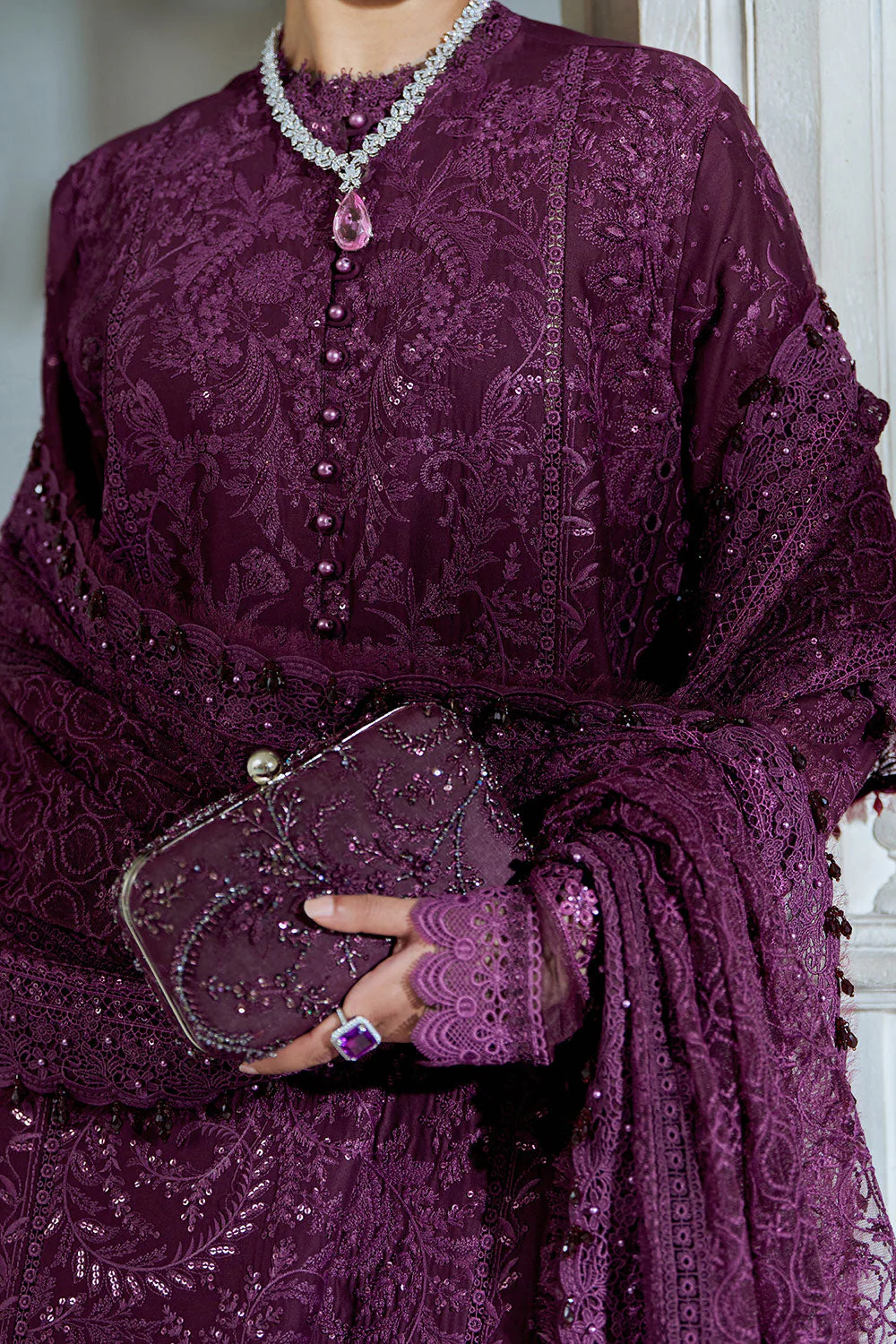 Design 3B Luxury Lawn Eid Edition 2026 Unstitched - Image 9
