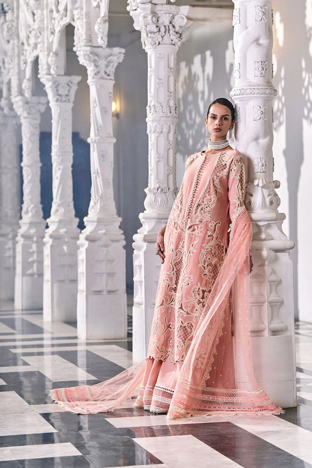 Design 5B Luxury Lawn Eid Edition 2026 Unstitched - Image 4
