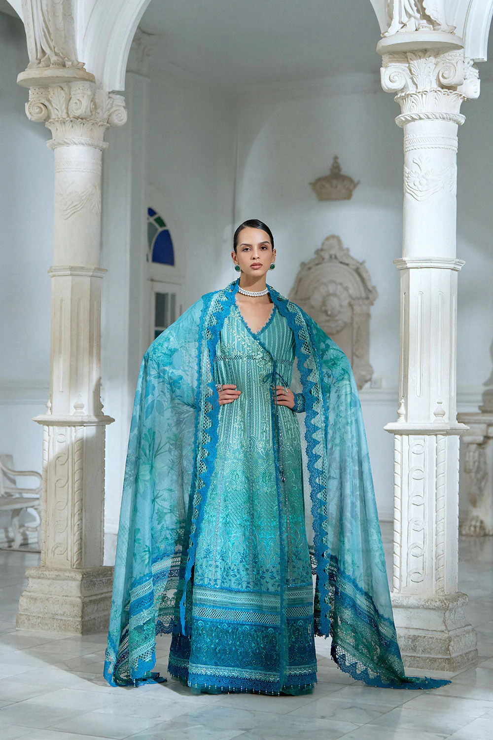 Design 6A Luxury Lawn Eid Edition 2026 Unstitched - Image 4