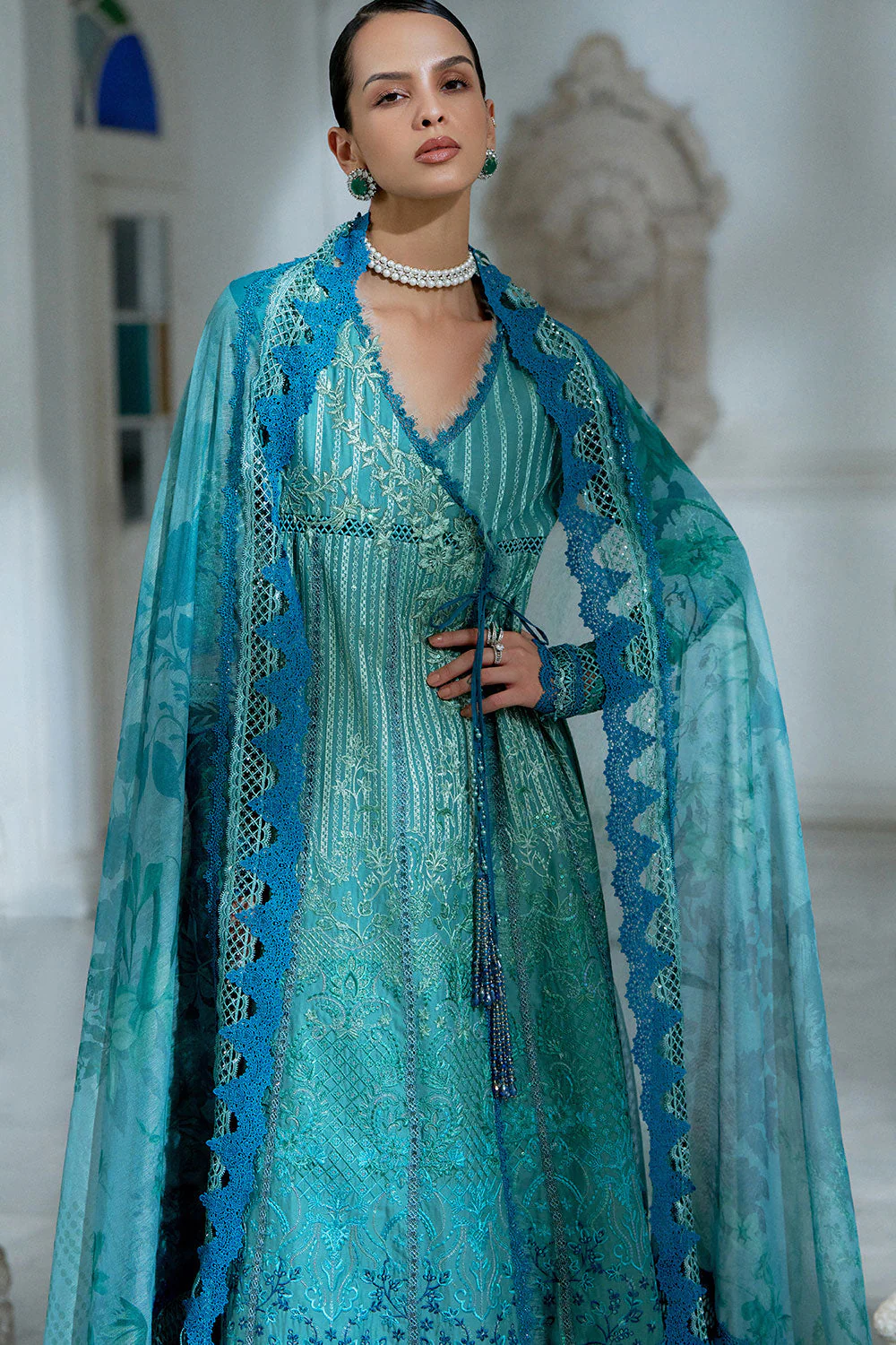 Design 6A Luxury Lawn Eid Edition 2026 Unstitched - Image 5