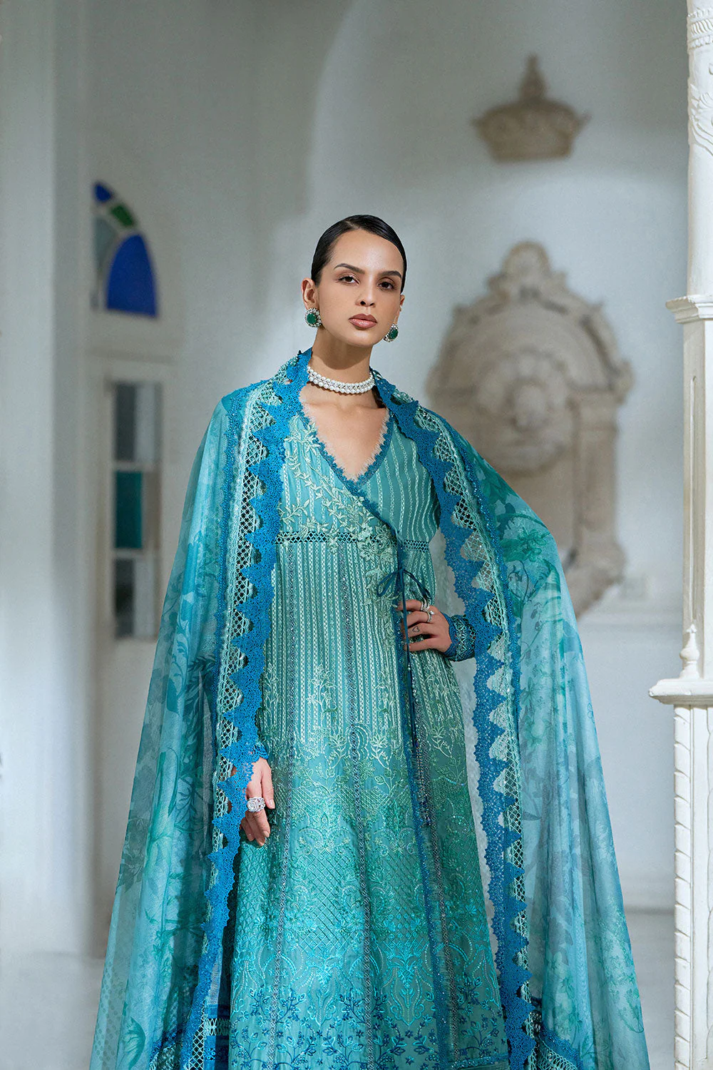 Design 6A Luxury Lawn Eid Edition 2026 Unstitched - Image 6