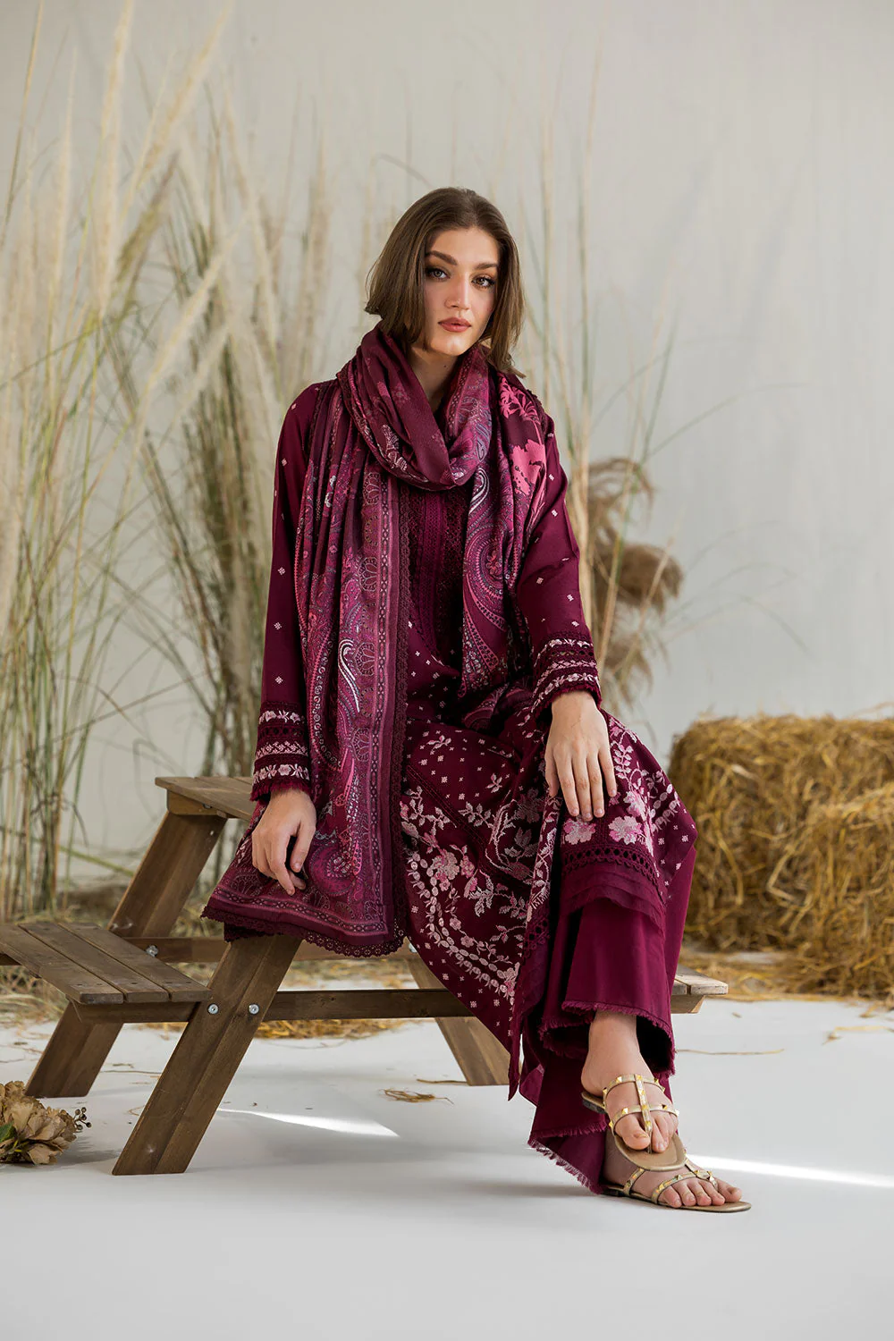 Design 6A Winter Edit Vol.1 '25 Unstitched - Image 4