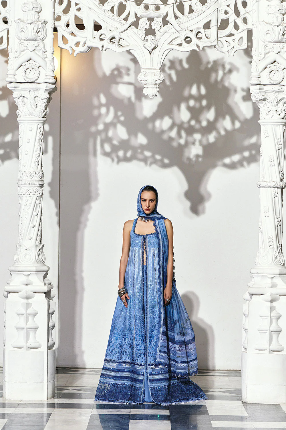 Design 6B Luxury Lawn Eid Edition 2026 Unstitched - Image 12