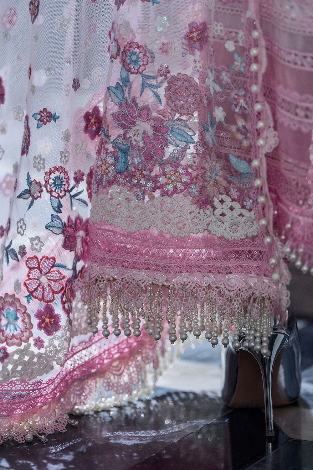 Design 7B Luxury Lawn Eid Edition 2026 Unstitched - Image 12