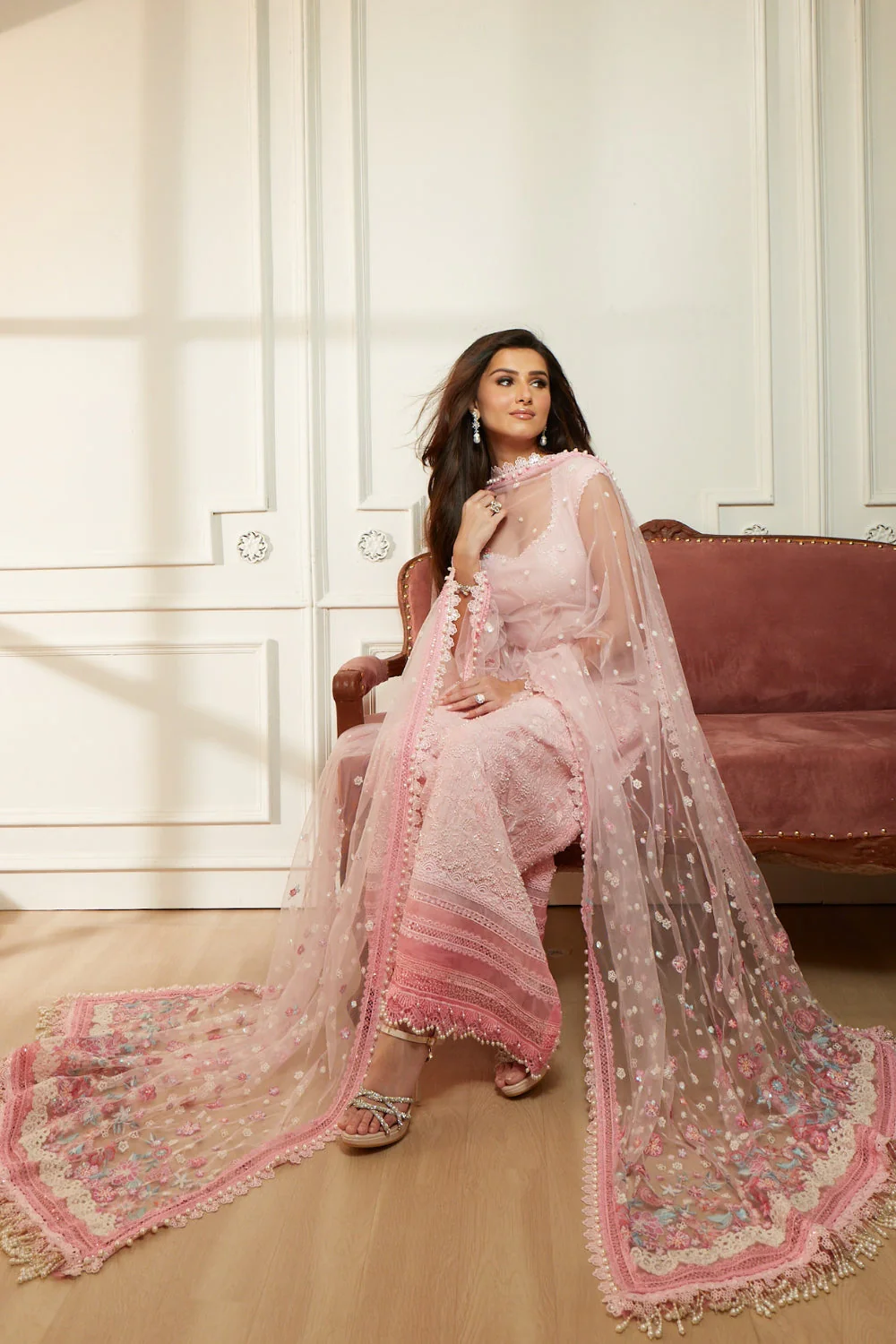 Design 7B Luxury Lawn Eid Edition 2026 Unstitched - Image 6