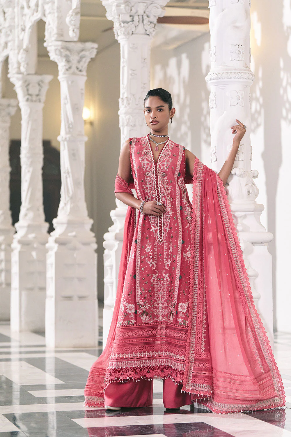 Design 8B Luxury Lawn Eid Edition 2026 Unstitched - Image 3
