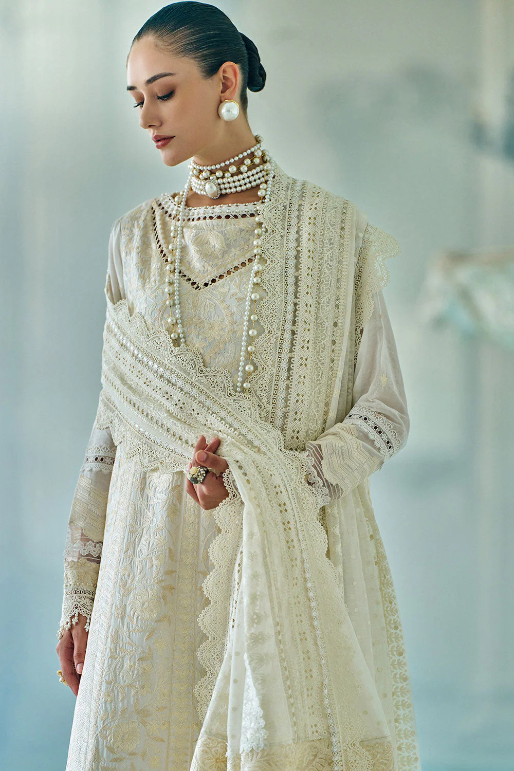 Design 9A Luxury Lawn Eid Edition 2026 Unstitched - Image 4