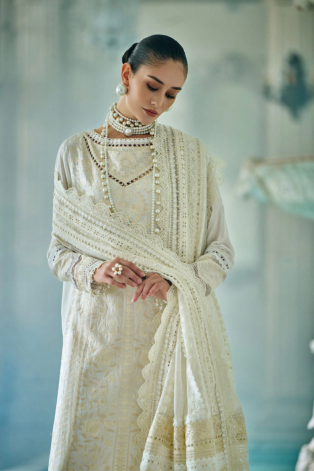 Design 9A Luxury Lawn Eid Edition 2026 Unstitched - Image 5