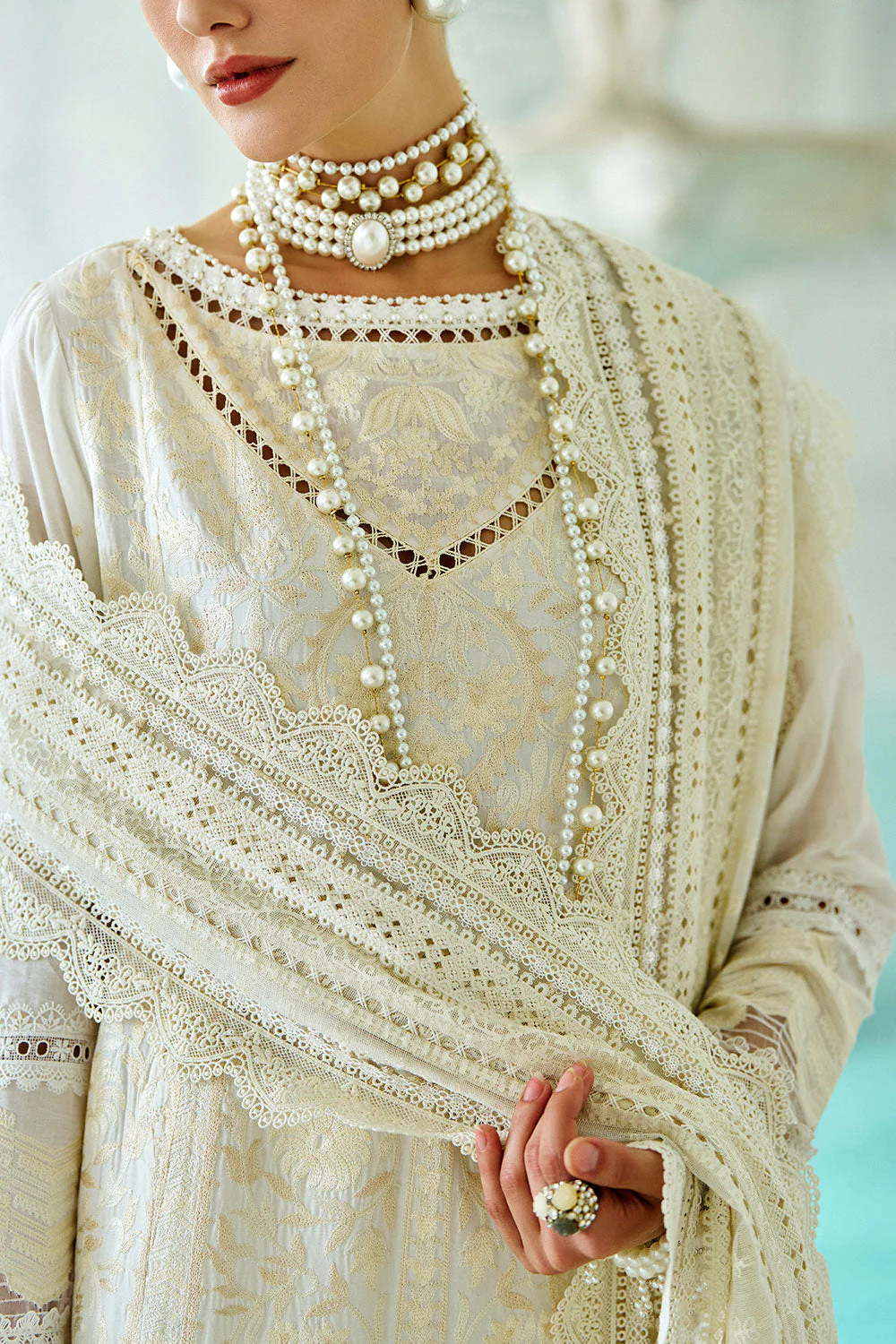 Design 9A Luxury Lawn Eid Edition 2026 Unstitched - Image 7