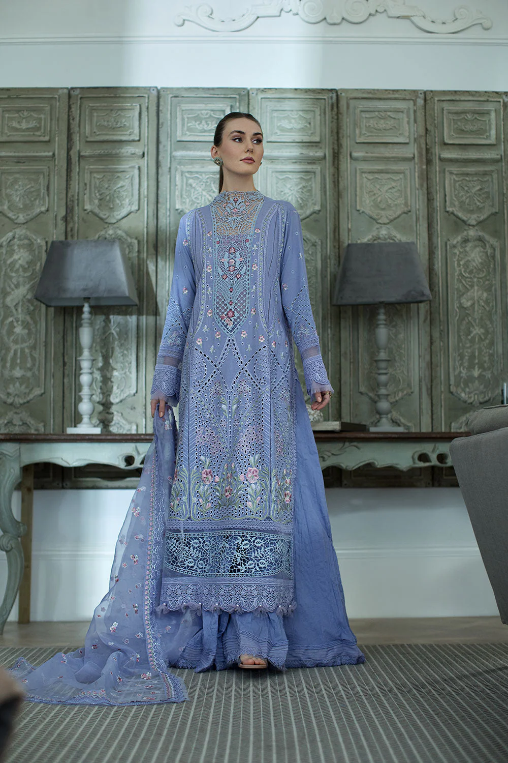 Design 9B Luxury Lawn 2024 Unstitched - Image 3